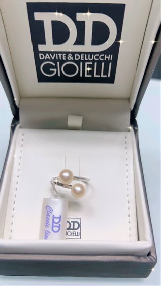 Anillo Davite & Delucchi Mujer in Oro blanco Perla AA 030985 - AA 030985